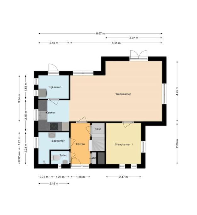 Vakantiehuis De Bruyn 6 Persoons Ewijk ภายนอก รูปภาพ
